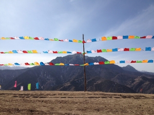 Village Prayer Flags - Eastern Tibet