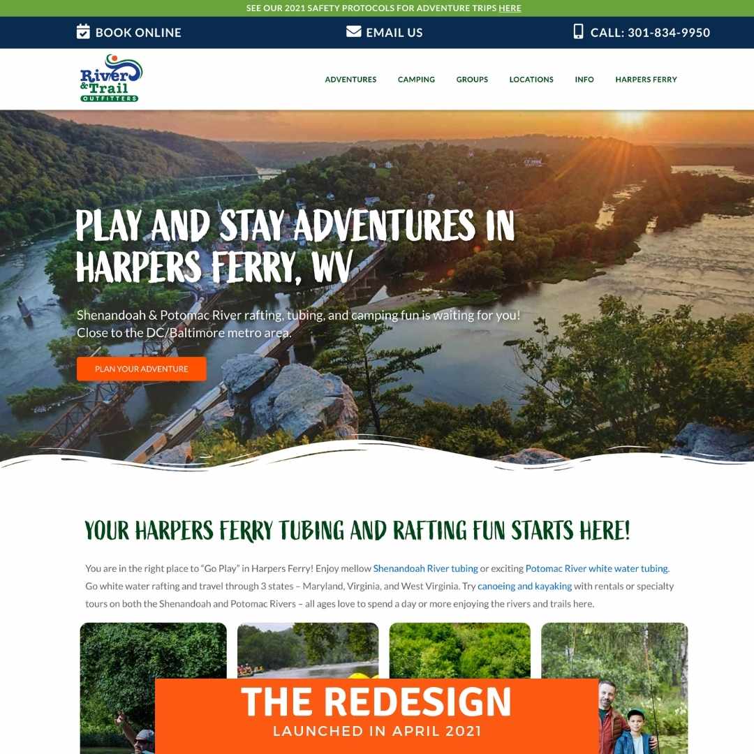 River & Trail Website Redesign Success Story