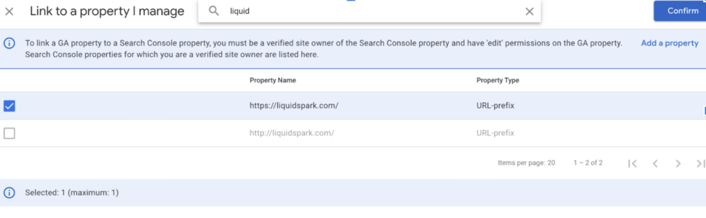 step 2 - Google Search Console